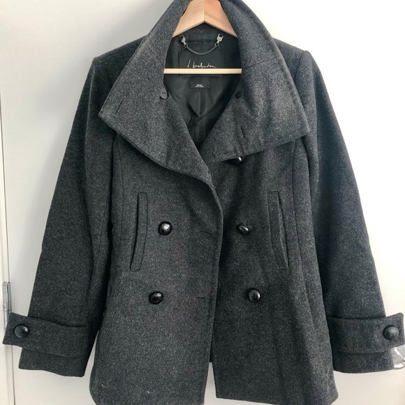 Aritzia Talula Babaton Dark Grey Howell Coat - Picture 2 of 4